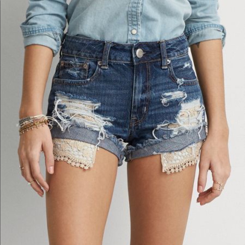 American Eagle Hi-Rise Festival Shorts